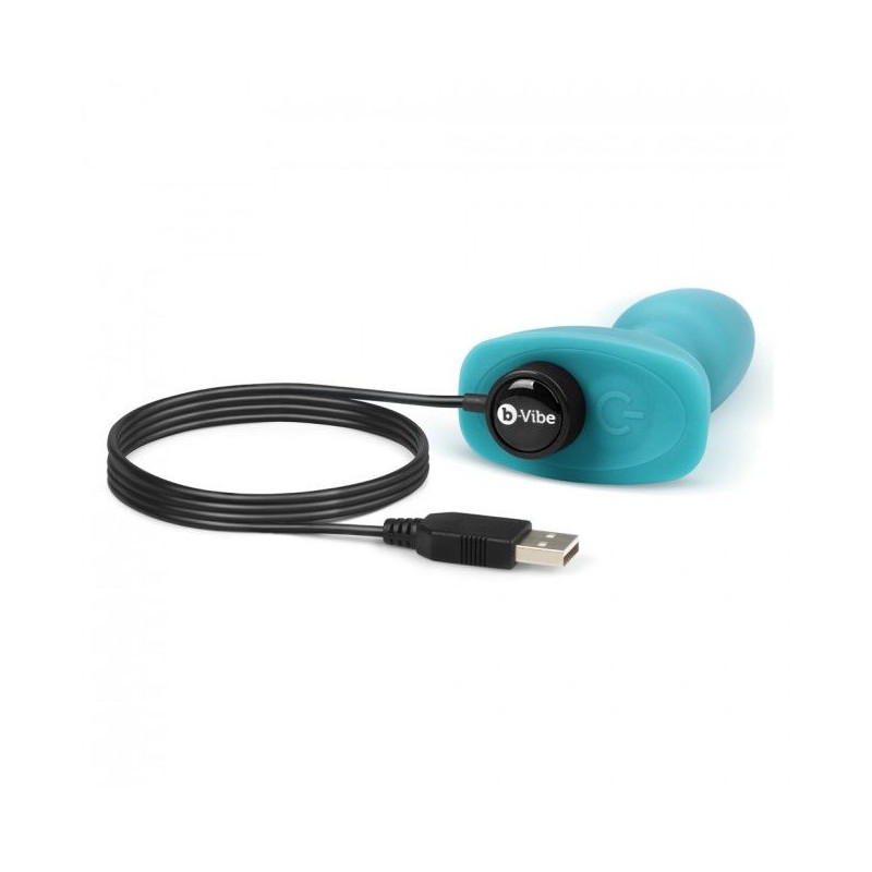 B-VIBE - RIMMING TÉLÉCOMMANDE PLUG ANAL PETITE TEAL 6 