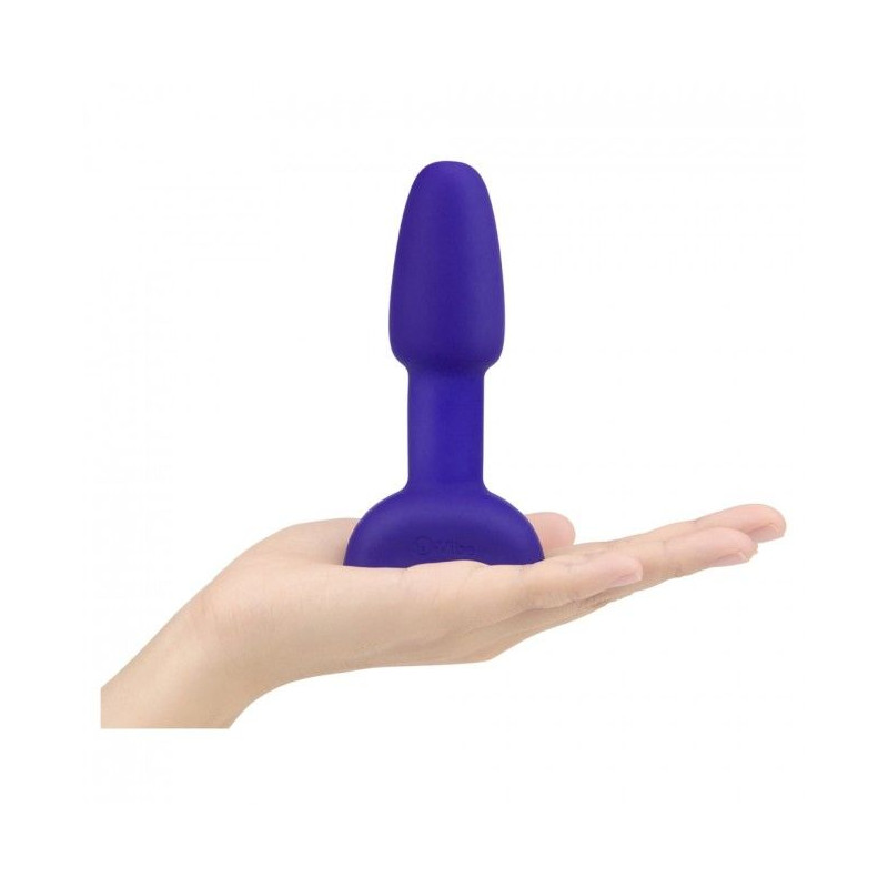 B-VIBE - RIMMING TÉLÉCOMMANDE PLUG ANAL PETITE LILAS 3 