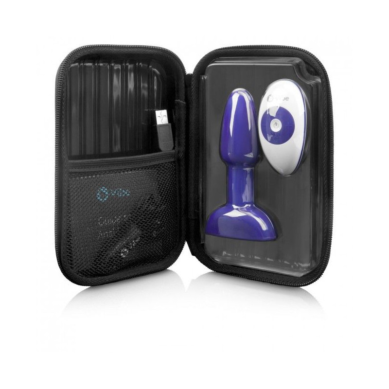 B-VIBE - RIMMING TÉLÉCOMMANDE PLUG ANAL PETITE LILAS 6 