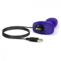 B-VIBE - RIMMING TÉLÉCOMMANDE PLUG ANAL PETITE LILAS 7 