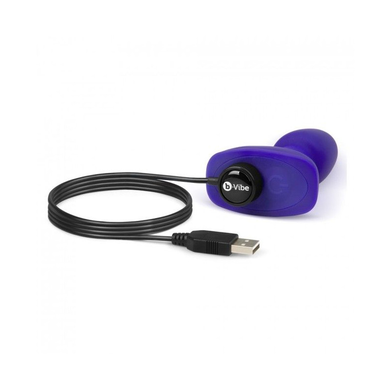 B-VIBE - RIMMING TÉLÉCOMMANDE PLUG ANAL PETITE LILAS 7 