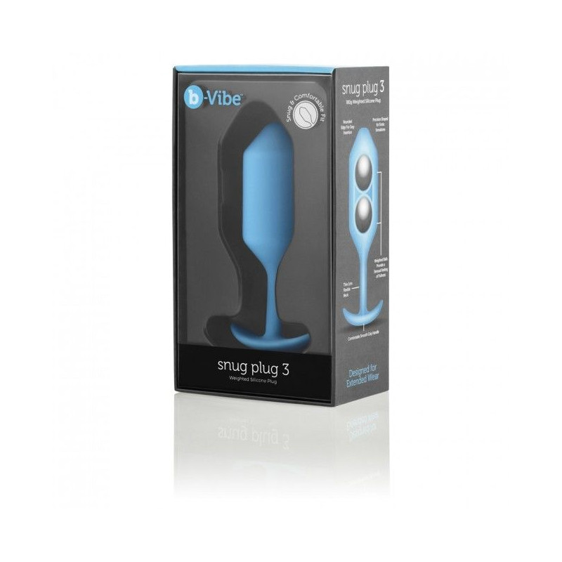 B-VIBE - PLUG ANALE SNUG 3 BLU CIELO 2 