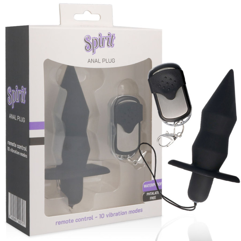 SPIRIT - ANAL PLUG REMOTE CONTROL BLACK 1 