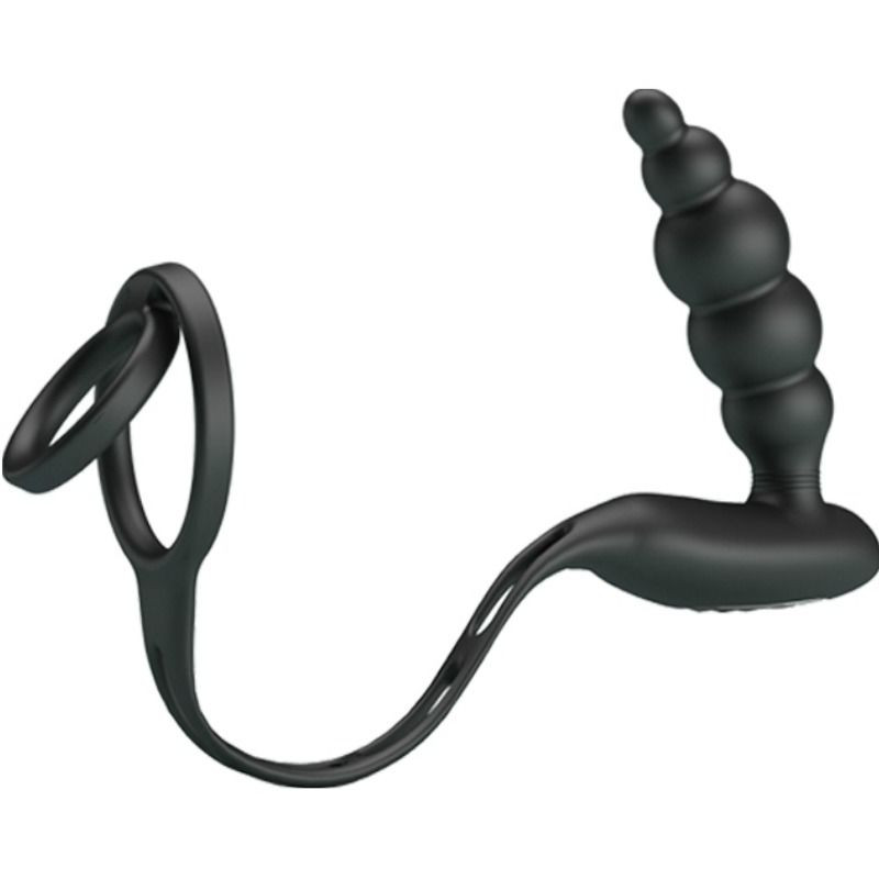 PRETTY LOVE - PENIS RINGS WITH VIBRATOR PLUG 4 