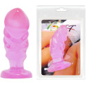 BAILE - UNISEX ANAL PLUG WITH PINK SUCTION CUP 3 