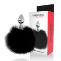 DARKNESS - BUTTPLUG ANALE EXTRA CON CODA NERA 7 CM 1 