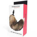 DARKNESS - QUEUE NATURELLE AVEC PLUG ANAL EN SILICONE 10 CM 3 