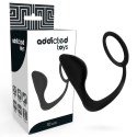 ADDICTED TOYS - ANAL PLUG WITH BLACK PENIS RING 1 