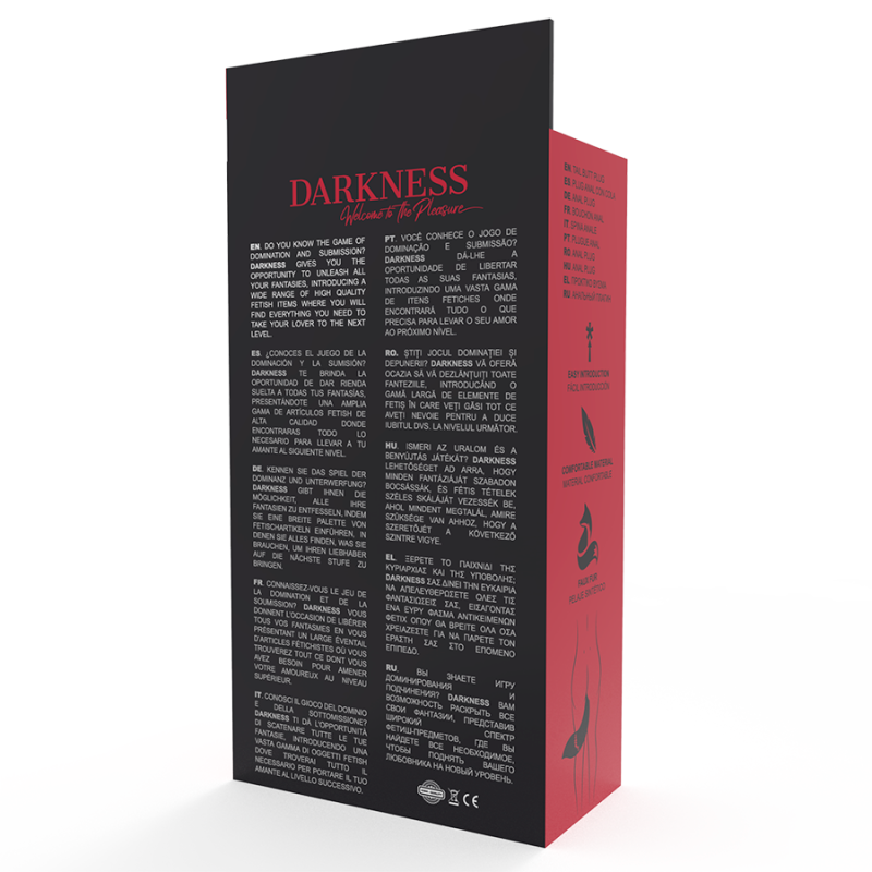 DARKNESS - SILIKON-ANALSPlug mit weißem Schwanz 3 