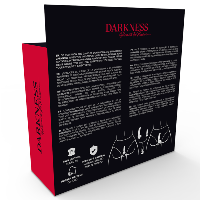 DARKNESS - SLIP CON TAPPO E DILDO INTERCAMBIABILE 4 