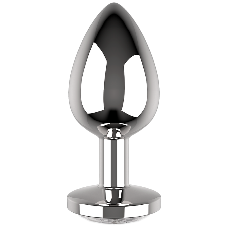 COQUETTE CHIC DESIRE - ANAL PLUG METAL WHITE COLOR SIZE L 4 X 9 CM 3 