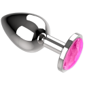 COQUETTE CHIC DESIRE - ANAL PLUG METAL PINK COLOR SIZE L 4 X 9 CM 3 