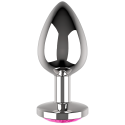 COQUETTE CHIC DESIRE - PLUG ANAL METAL COULEUR ROSE TAILLE L 4 X 9 CM 5 