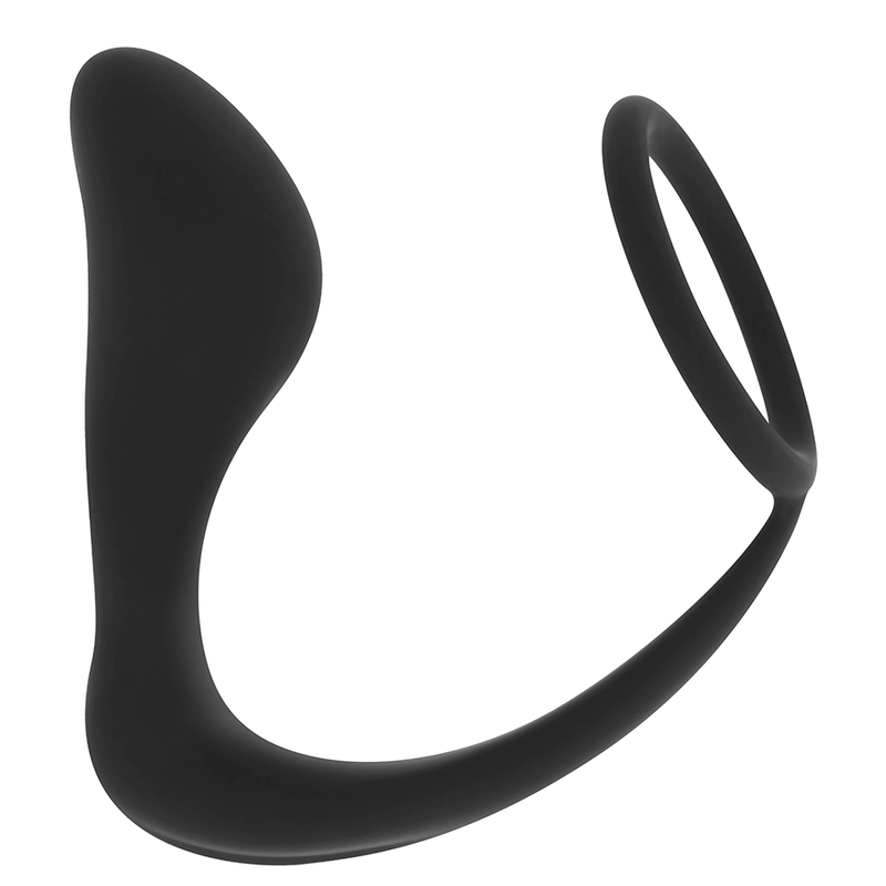 OHMAMA - PLUG ANAL EN SILICONE AVEC ANNEAU 10,5 CM 1 