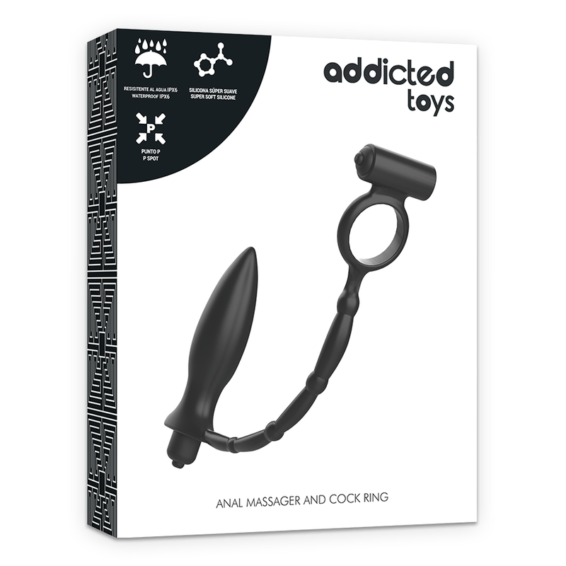 ADDICTED TOYS - ANAL PLUG WITH VIBRATORY RING 5 