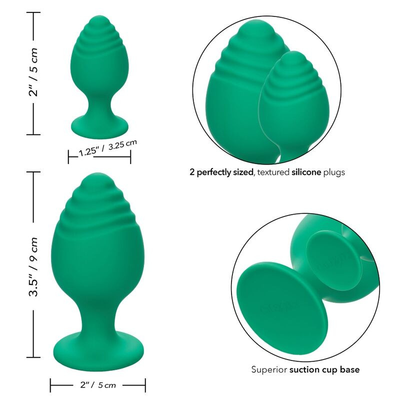 CALEXOTICS - BUTTPLUG CHEEKY VERDE 8 