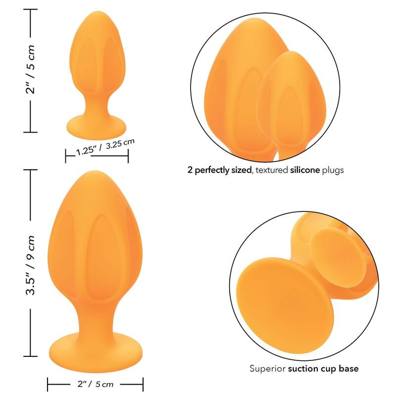 CALEXOTICS - CHEEKY BUTTPLUG ORANGE 9 