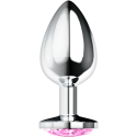 OHMAMA - PLUG ANAL AVEC CRISTAL ROSE S 1 