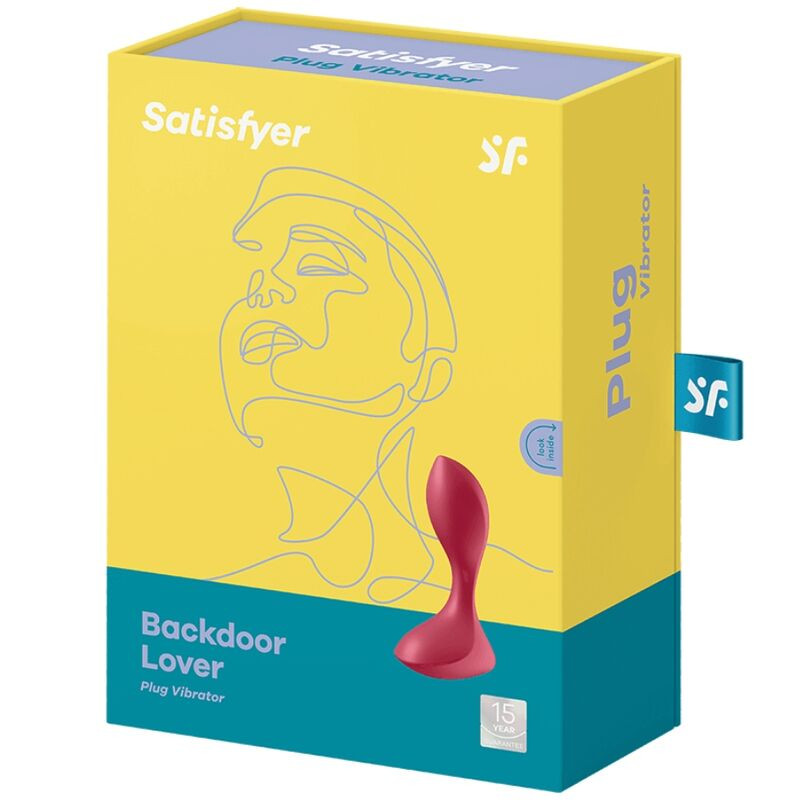 SATISFYER - BOUCHON VIBRANT BACKDOOR LOVER ROUGE 3 