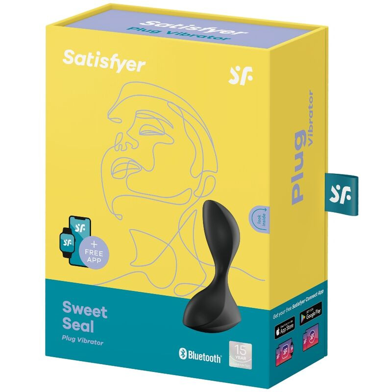 SATISFYER - APP TAPPO VIBRANTE SWEET SEAL NERO 3 