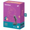 SATISFYER - DEEP DIVER VIBRATING PLUG APP GREY 3 