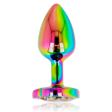 OHMAMA - IRIDESCENT HEART ANAL PLUG SIZE S 1 