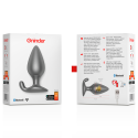 ONINDER - RIO VIBRATING ANAL PLUG BLACK - FREE APP 6 