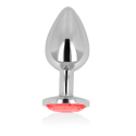 OHMAMA - PLUG ANALE CON CRISTALLO ROSSO 7 CM 1 