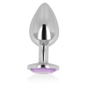 OHMAMA - PLUG ANALE CON CRISTALLO VIOLA 7 CM 1 