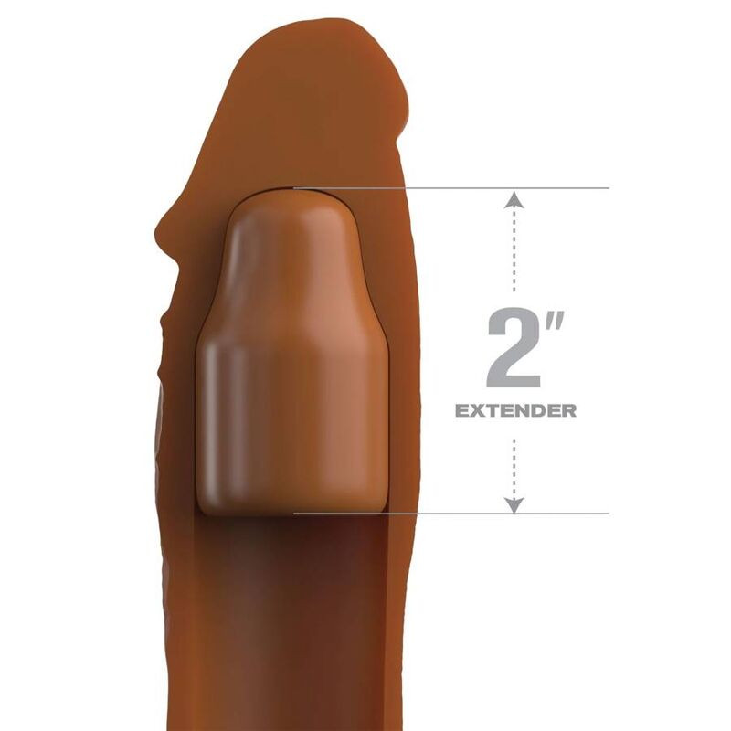 FANTASY X- TENSIONS - PIPEDREAMS SLEEVE 20,32 CM + 5,00 CM INCH PLUG CARAMEL 1 