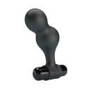 MR PLAY - BLACK SILICONE VIBRATOR ANAL PLUG 3 