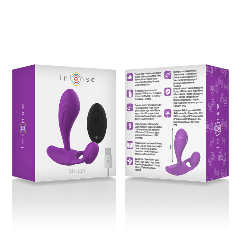 INTENSE - TÉLÉCOMMANDE ANAL SHELLY PLUG VIOLET 5 