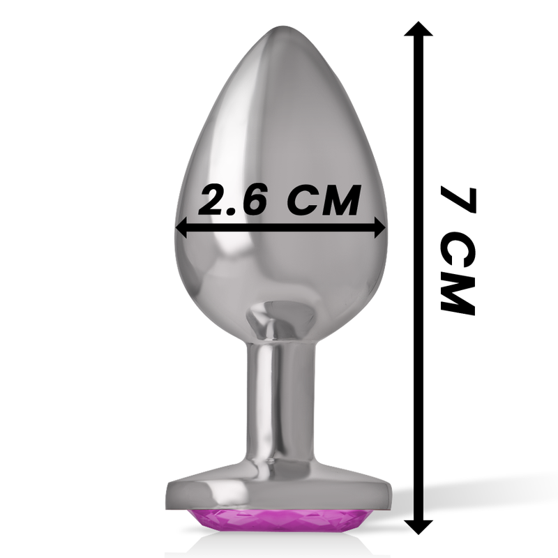 INTENSE - ALUMINUM METAL ANAL PLUG PINK HEART SIZE S 4 