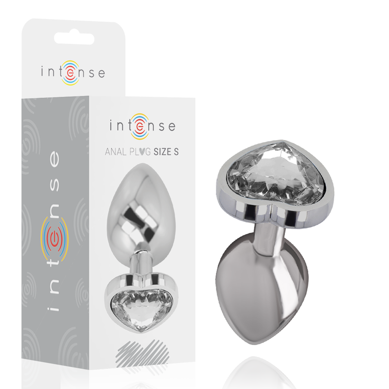 INTENSE - WHITE HEART ALUMINIUM METALL ANAL PLUG GRÖSSE S 1 