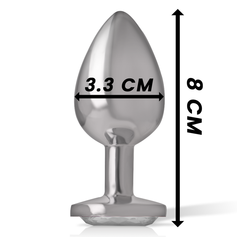 INTENSE - PLUG ANAL MÉTAL ALUMINIUM COEUR BLANC TAILLE M 4 