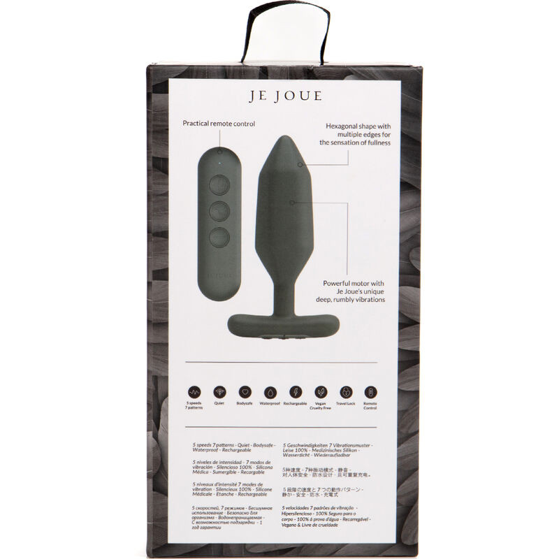 JE JOUE - ONYX ANAL PLUG VIBRATOR BLACK 4 