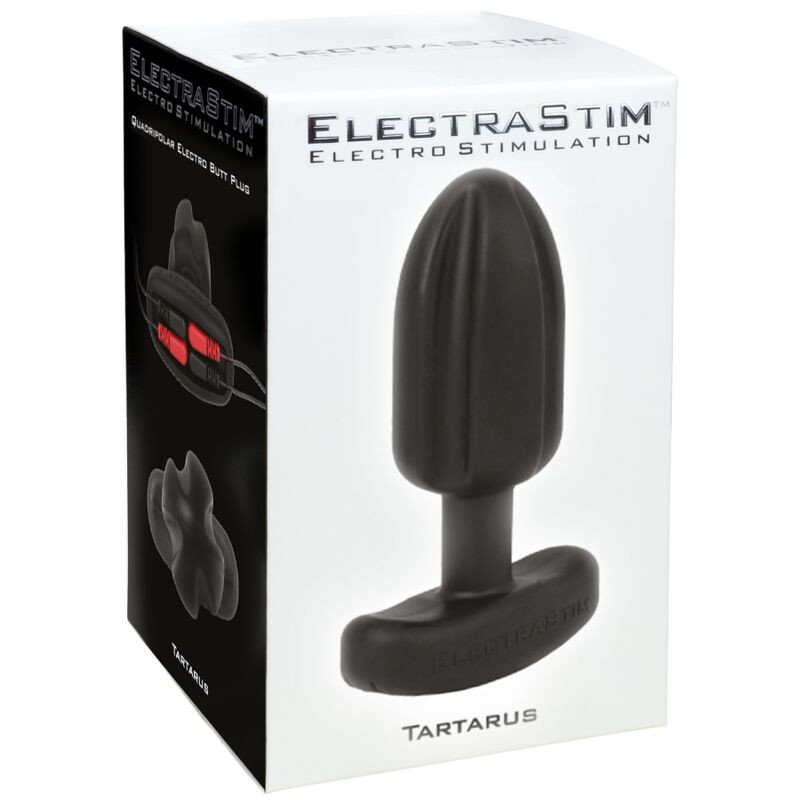 ELECTRASTIM - TARTARUS PLUG ANALE QUADRIPOLARE IN SILICONE NERO 5 