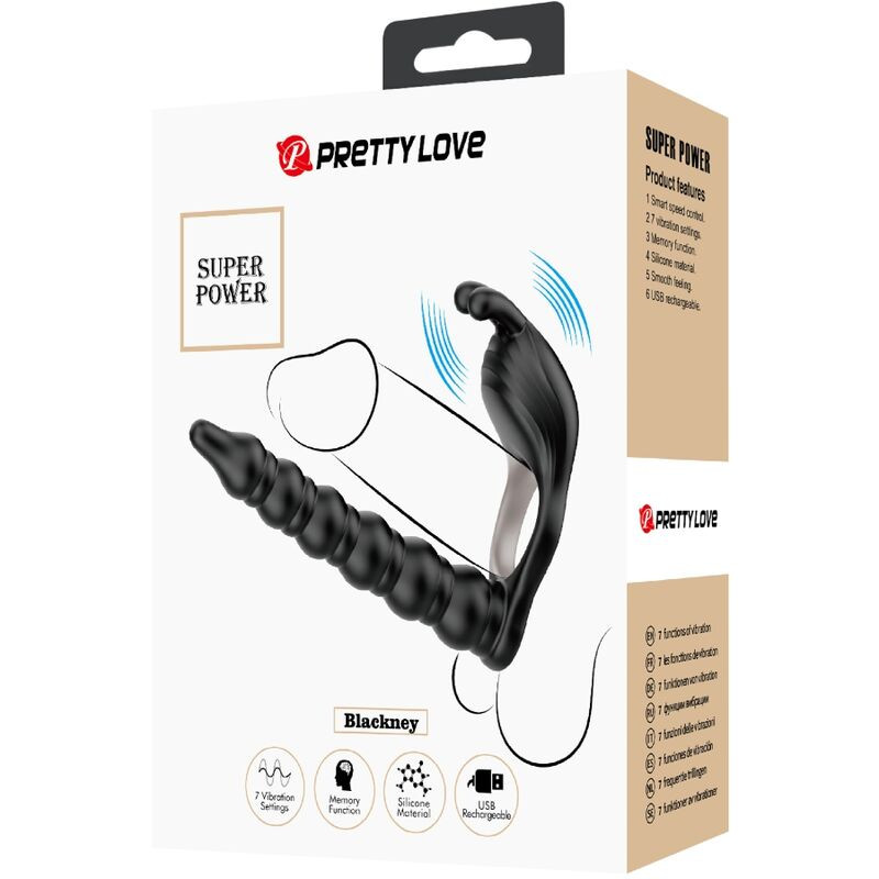 PRETTY LOVE - BLACKNEY PENISRINGE MIT VIBRATOR-PLUG 6 