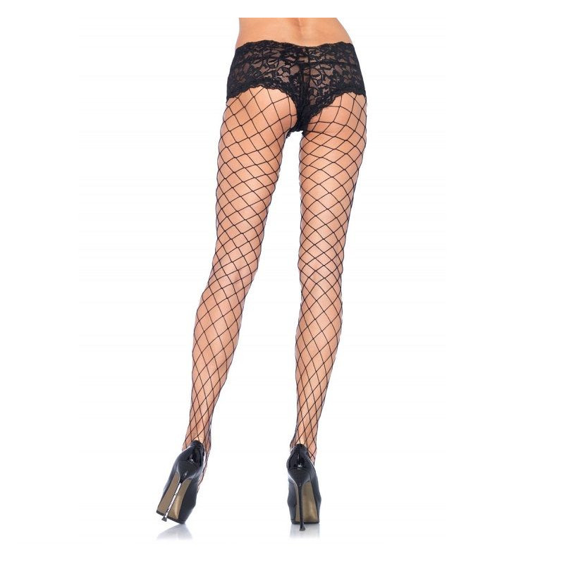 LEG AVENUE - PANTALON EN RÉSILLE AVEC SHORT EN DENTELLE 1 