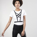 BIJOUX - INDISCRETS MAZE CROSSED HARNESS WITH NECKLINE BLACK 2 