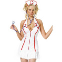 LEG AVENUE - COSTUMES - HEAD NURSE DRESS 3 PIECES SET SIZE S/M 1 