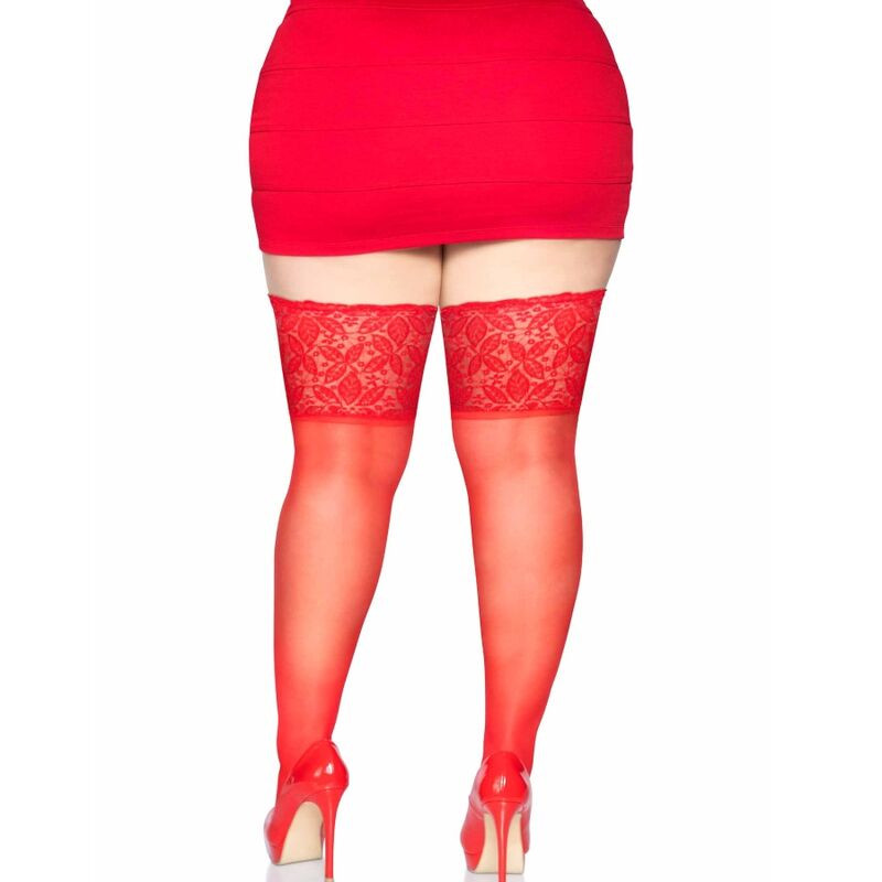 LEG AVENUE - STAY UPS SHEER CUISSE HAUT GRANDE TAILLE 1 