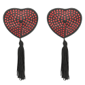 COQUETTE CHIC DESIRE - COPRI CAPEZZOLI CUORE NERO / ROSSO 2 