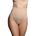 BYE-BRA - THONG STYLE SEAMLESS GIRDLE BEIGE SIZE S 1 