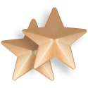 COQUETTE CHIC DESIRE - NIPPLE COVERS GOLDEN STARS 2 