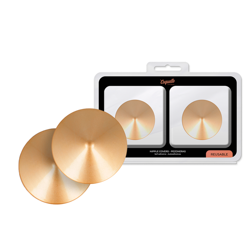 COQUETTE CHIC DESIRE - NIPPLE COVERS GOLDEN CIRCLES 1 