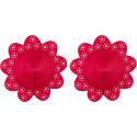 OBSESSIVE - A770 RED NIPPLE COVERS ONE SIZE 3 