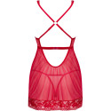 OBSESSIVE - LACELOVE BABYDOLL & THONG RED M/L 5 