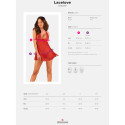 OBSESSIVE - LACELOVE BABYDOLL & TANGA ROUGE M/L 6 