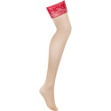 OBSESSIVE - LACELOVE ROTE SPITZENSTRUMPFHOSE XS/S 4 